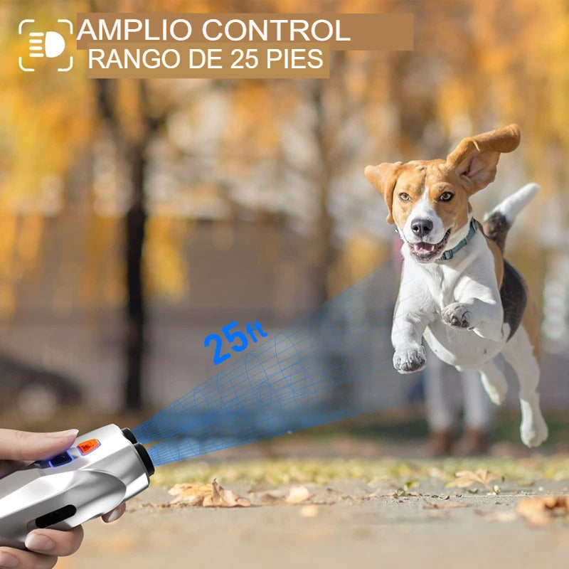 Repelente Ultrasónico PU70 para Perros: Detén Ladridos y Malos Comportamientos - Mascotalux