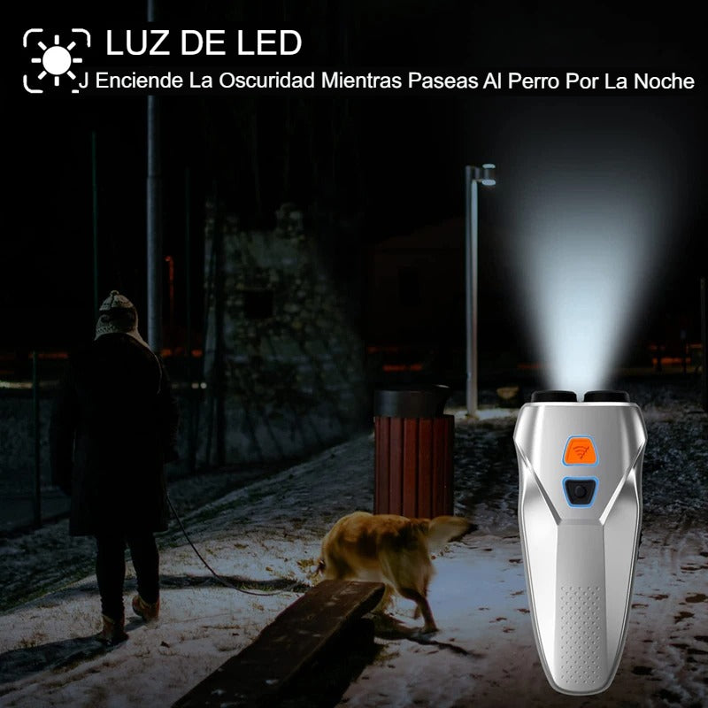 Repelente Ultrasónico PU70 para Perros: Detén Ladridos y Malos Comportamientos - Mascotalux