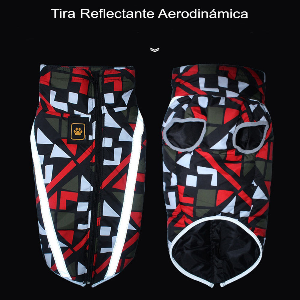 Chaqueta para perro de raza grande, abrigo impermeable reflectante, Labrador, Chihuahua, Pug. - Mascotalux
