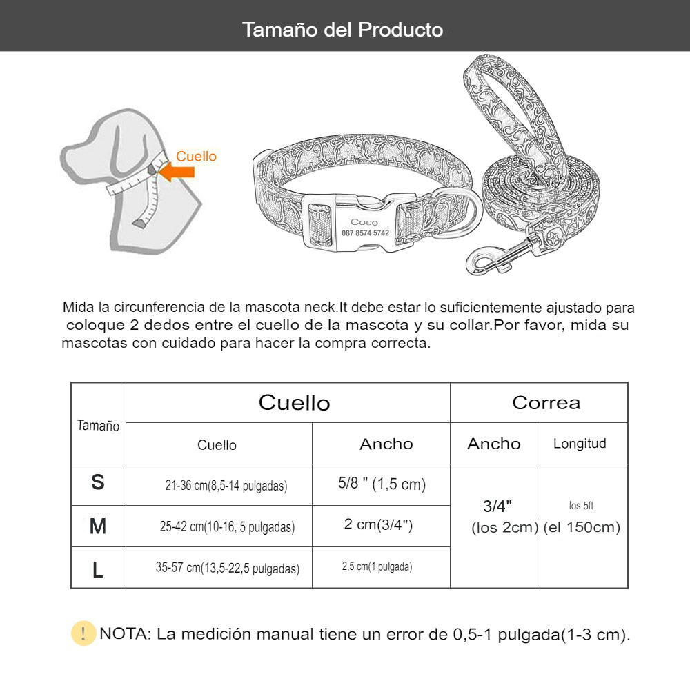 🐾 Collar Personalizado para Perros – Seguridad y Estilo en Uno - Mascotalux