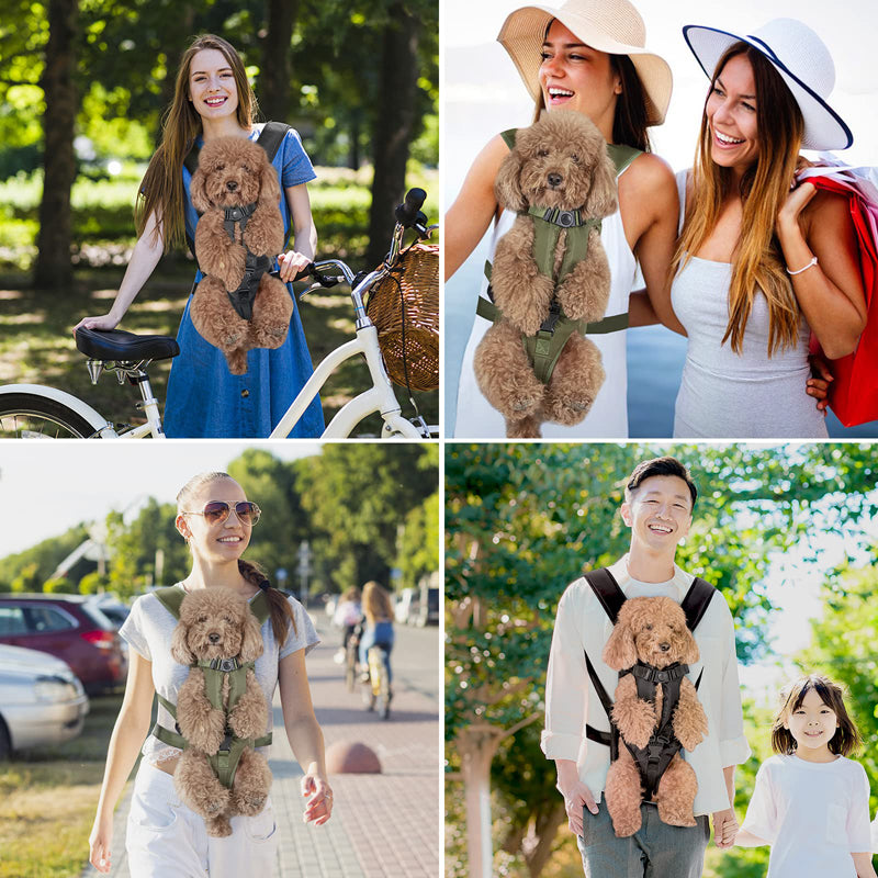 Mochila de transporte para perros, con cara frontal y manos libres. - Mascotalux
