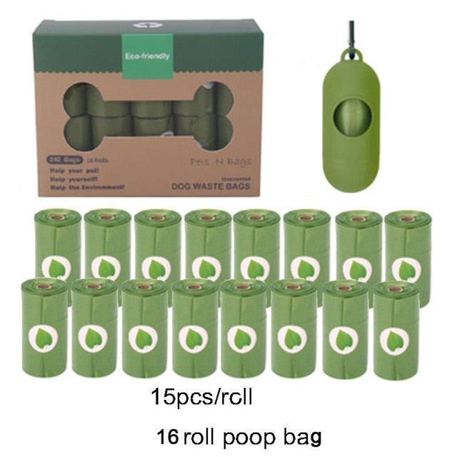 Rollos de bolsas biodegradables para caca de perro o mascotas. - Mascotalux