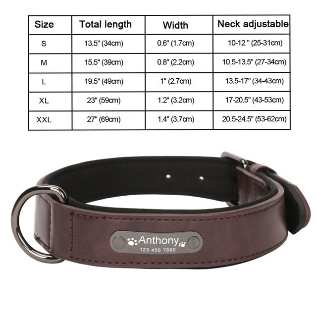 Collar de perros de piel sintética personalizado, 8 colores, productos para mascotas. - Mascotalux