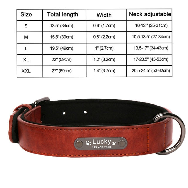 Collar de perros de piel sintética personalizado, 8 colores, productos para mascotas. - Mascotalux