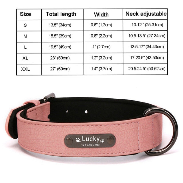 Collar de perros de piel sintética personalizado, 8 colores, productos para mascotas. - Mascotalux