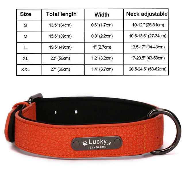 Collar de perros de piel sintética personalizado, 8 colores, productos para mascotas. - Mascotalux
