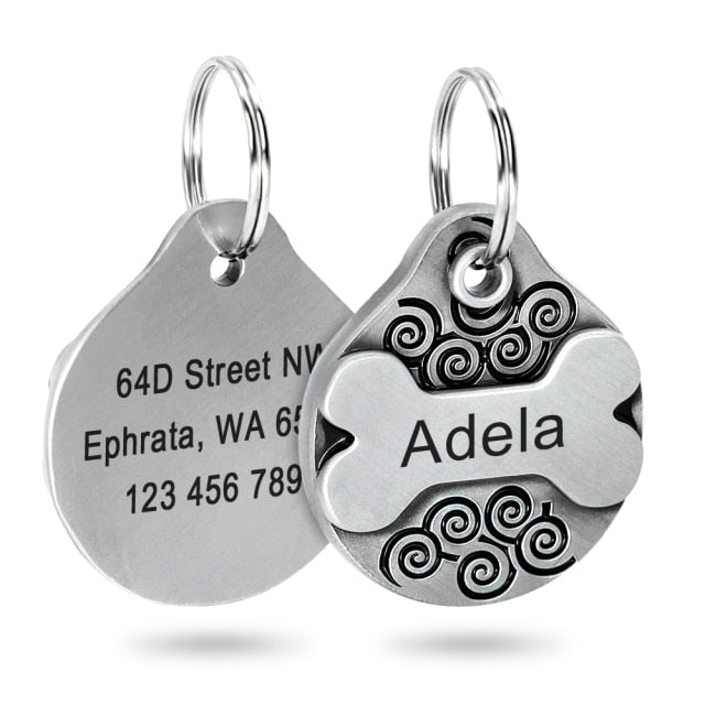 Etiqueta personalizada para perros. Accesorios anti pérdida para mascotas. - Mascotalux