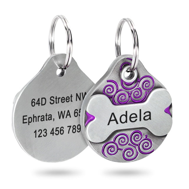 Etiqueta personalizada para perros. Accesorios anti pérdida para mascotas. - Mascotalux