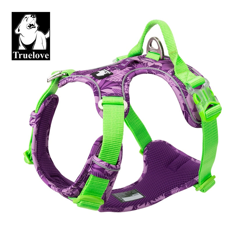 Arnés para perros sin tirón, chaleco, arnés suave reflectante de nylon para mascotas. - Mascotalux