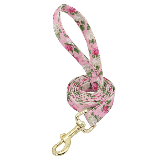 Collar personalizado para perros, correa con precinto de nailon, para mascotas, accesorio flor. - Mascotalux