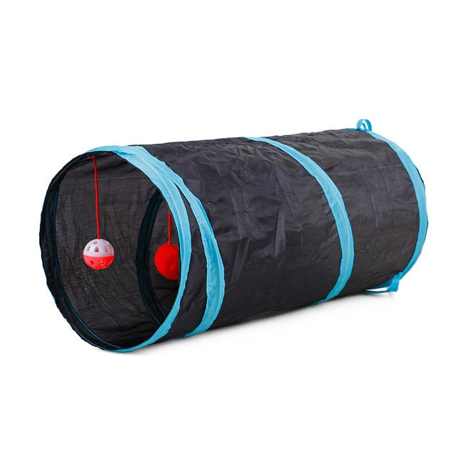 Túnel de Gato de 5/4/3 agujeros para gatos, Juguetes divertidos plegables para gatos. - Mascotalux
