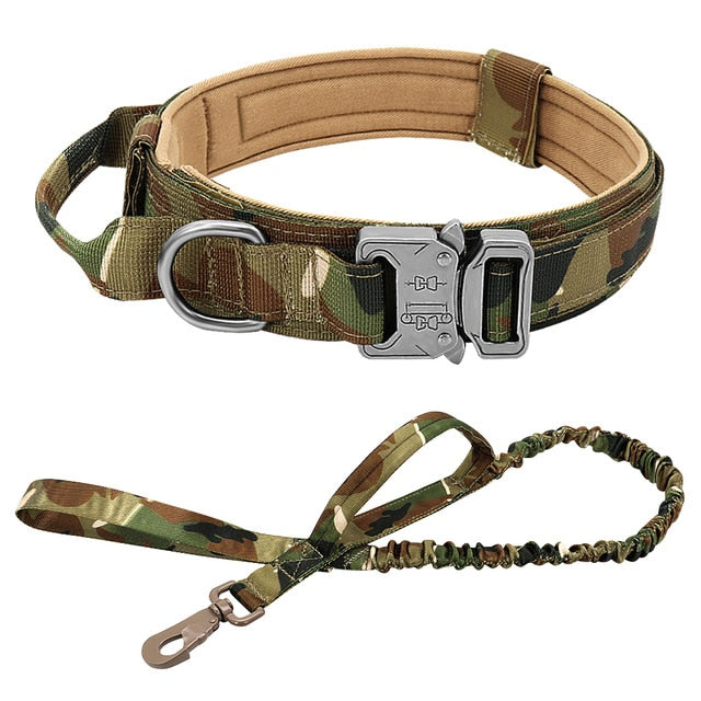 Perro fuerte táctico militar de la mascota. Entrenamiento de mascotas collares de perros grandes Bulldog francés K9. - Mascotalux