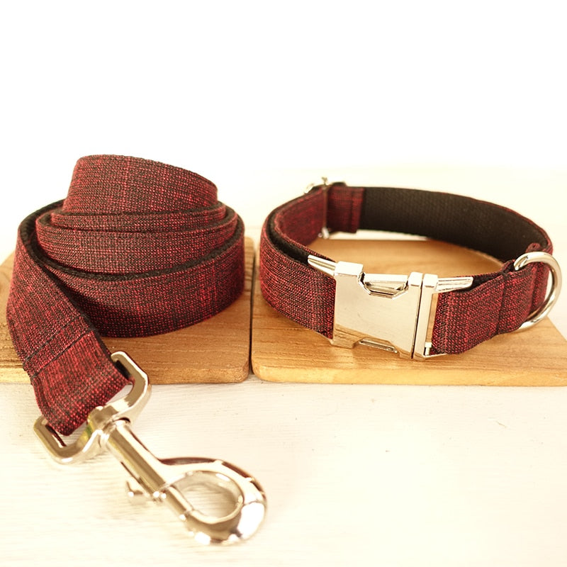 Collar personalizado para perro. Con placa de identificación y grabado gratis. - Mascotalux