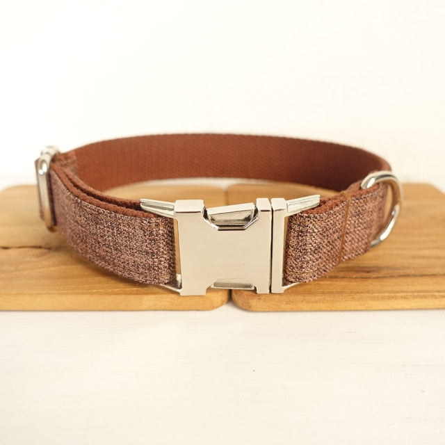 Collar personalizado para perro. Con placa de identificación y grabado gratis. - Mascotalux