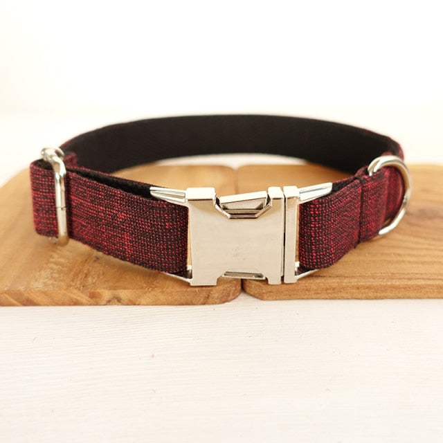 Collar personalizado para perro. Con placa de identificación y grabado gratis. - Mascotalux