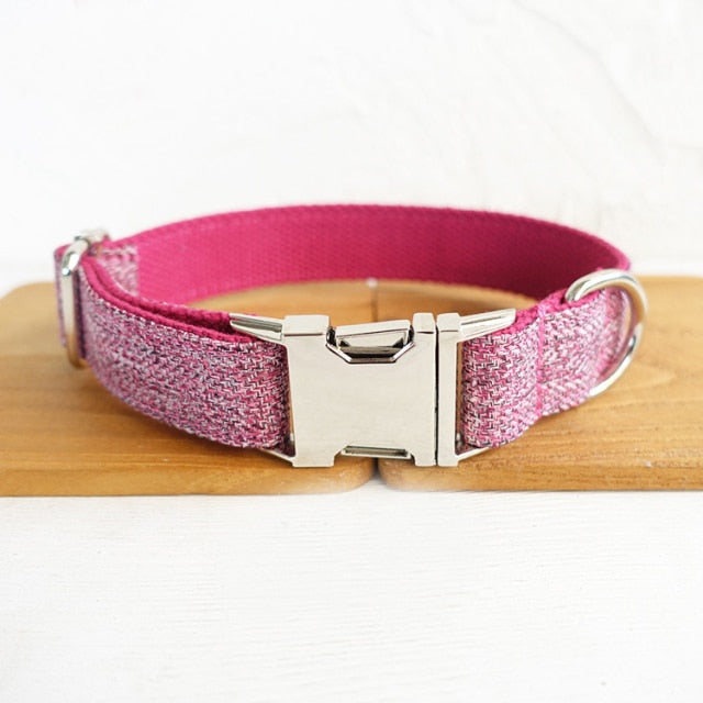 Collar personalizado para perro. Con placa de identificación y grabado gratis. - Mascotalux