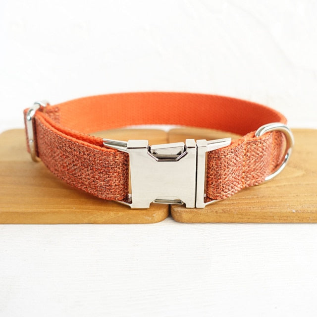 Collar personalizado para perro. Con placa de identificación y grabado gratis. - Mascotalux