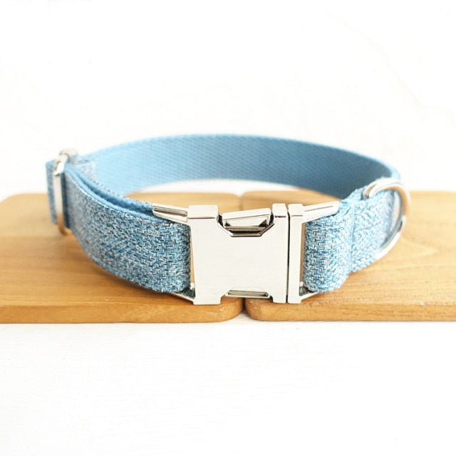 Collar personalizado para perro. Con placa de identificación y grabado gratis. - Mascotalux