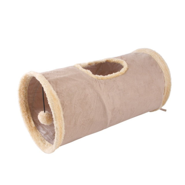 Túnel de Gato de 5/4/3 agujeros para gatos, Juguetes divertidos plegables para gatos. - Mascotalux