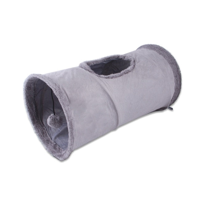 Túnel de Gato de 5/4/3 agujeros para gatos, Juguetes divertidos plegables para gatos. - Mascotalux