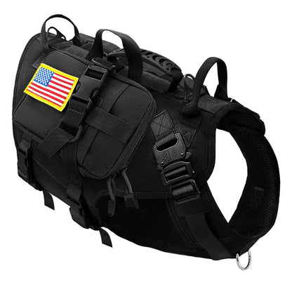 Arnés de nylon durable arnés de perro táctico militar K9 trabajo.