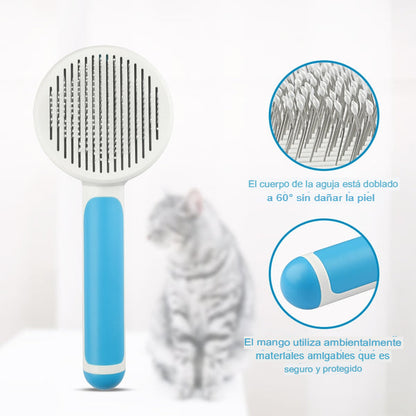 Peine Suave para Perros y Gatos, Cepillo de Masaje para Cuidado del Cabello y Belleza