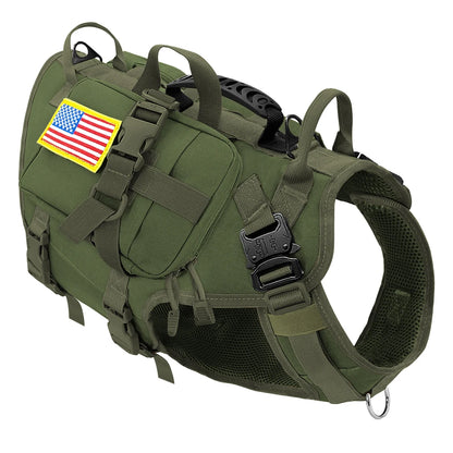 Arnés de nylon durable arnés de perro táctico militar K9 trabajo.