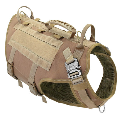 Arnés de nylon durable arnés de perro táctico militar K9 trabajo.