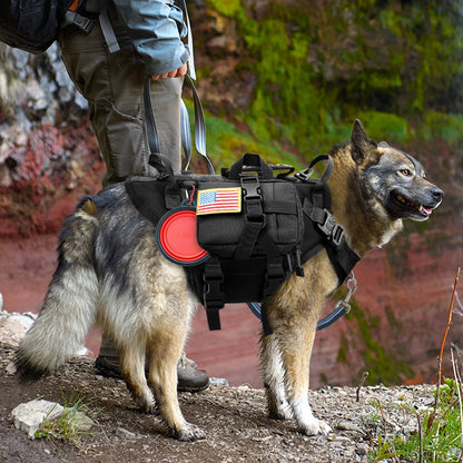 Arnés de nylon durable arnés de perro táctico militar K9 trabajo.