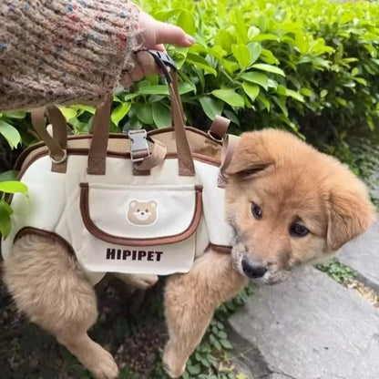 Mochila transportadora multifuncional para perros pequeños