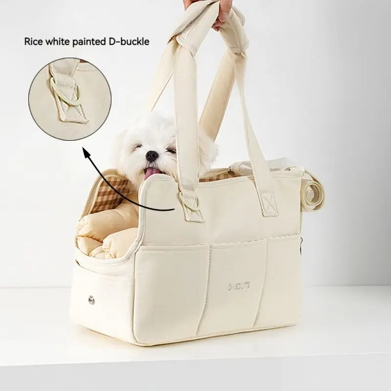 Bolso portátil para mascotas pequeñas 🐾 | ¡Comodidad y estilo en cada paseo!