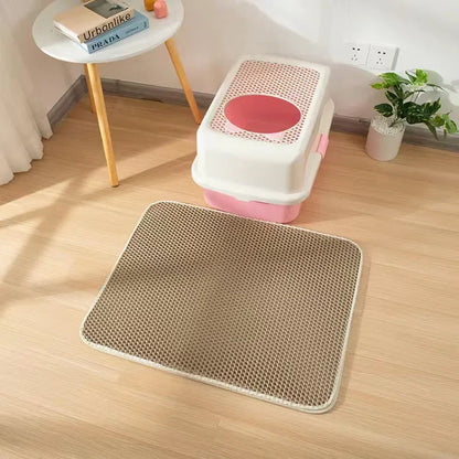 Estera 2 en 1 para gatos | Hogar limpio + regalo sorpresa 🐾