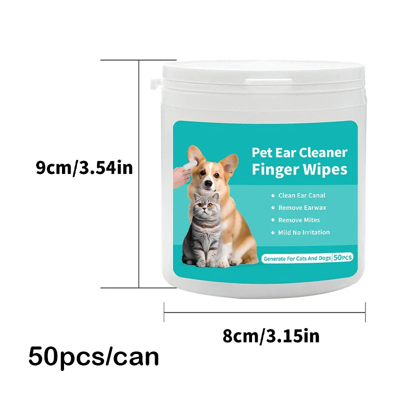 🧼 Toallitas para oídos de perros y gatos | Limpieza fácil y sin estrés
