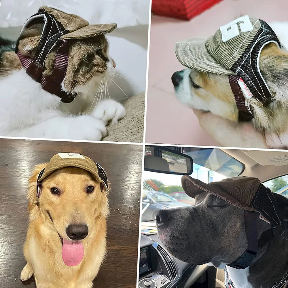 Gorras Ajustables para Perros  Protección Solar y Estilo para Mascotas