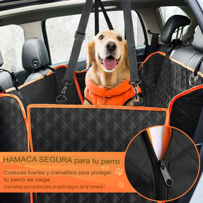 Protector de asiento trasero antideslizante lavable,  para mascotas para coches.