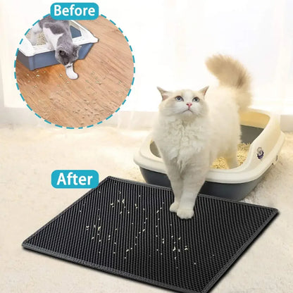 Estera 2 en 1 para gatos | Hogar limpio + regalo sorpresa 🐾