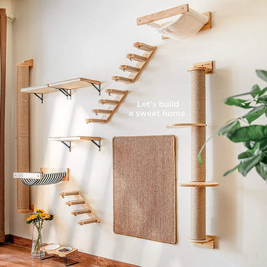Paraíso elevado para gatos: ¡Descubre nuestra hamaca de pared