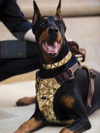 ¡Deslumbra con Elegancia! Arnés para Perro con Lentejuelas y Collar Brillante