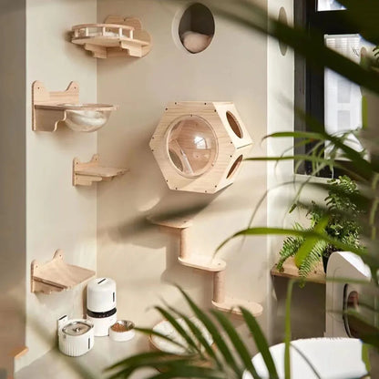 Paraíso elevado para gatos: ¡Descubre nuestra hamaca de pared