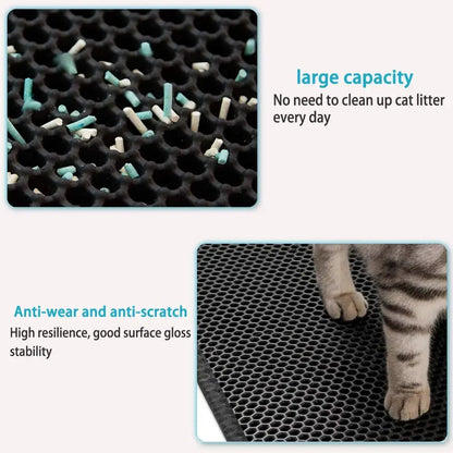 Estera 2 en 1 para gatos | Hogar limpio + regalo sorpresa 🐾