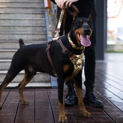 ¡Deslumbra con Elegancia! Arnés para Perro con Lentejuelas y Collar Brillante