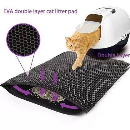 Estera 2 en 1 para gatos | Hogar limpio + regalo sorpresa 🐾