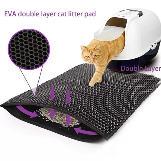 Estera 2 en 1 para gatos | Hogar limpio + regalo sorpresa 🐾