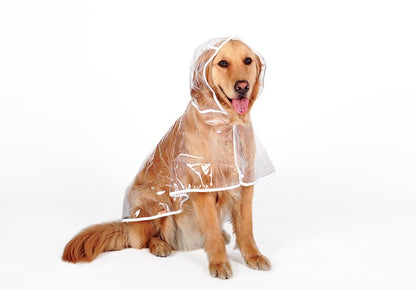 Chubasquero para perros grandes y medianos, ropa impermeable ajustable.