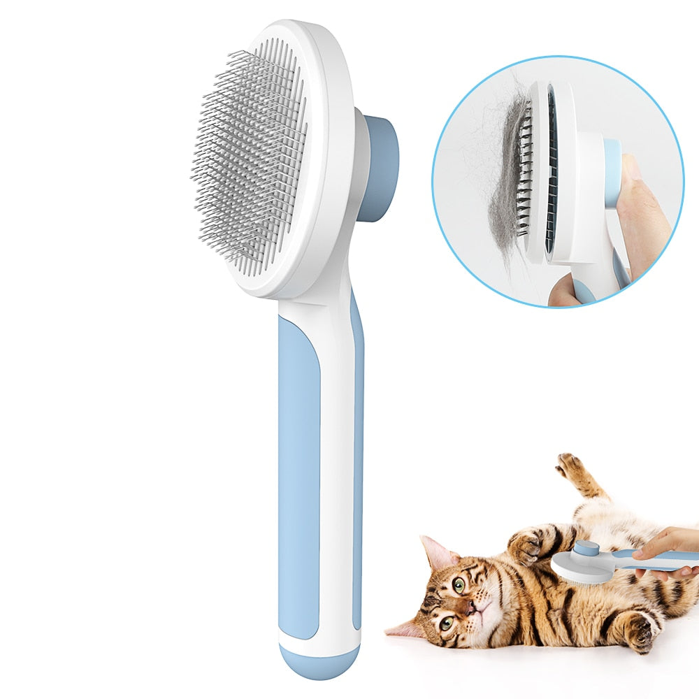 Peine Suave para Perros y Gatos, Cepillo de Masaje para Cuidado del Cabello y Belleza