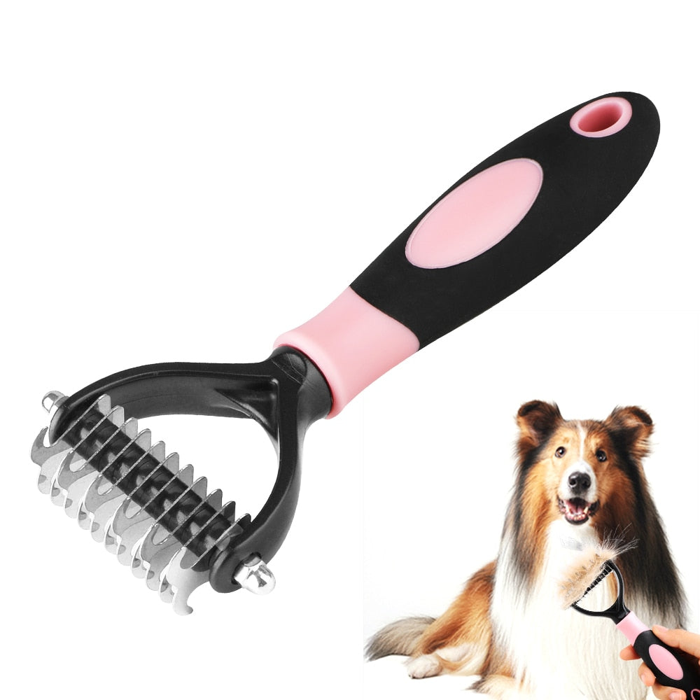 Peine Suave para Perros y Gatos, Cepillo de Masaje para Cuidado del Cabello y Belleza