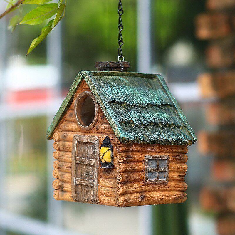 ¡Convierte tu Jardín en un Refugio Natural! Villa de Pájaro al Aire Libre: Arte en Resina para un Hogar de Plumas.
