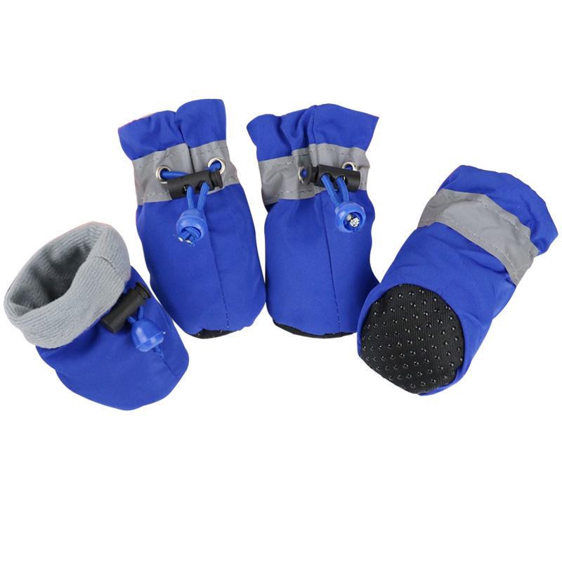 Zapatos impermeables antideslizantes para cachorros, protección contra el frío y la lluvia