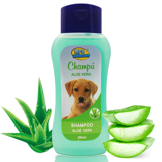 Shampoo y acondicionador animales domésticos seguro y natural.