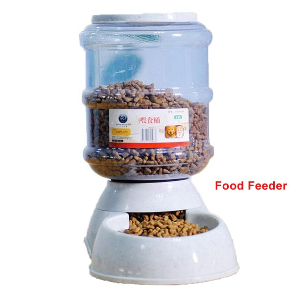 Dispensador de Agua Automático para Mascotas de Gatos/Perros 3.5L x 2 Piezas Dispensador Comida y Agua de Perros (Bebedero+Comedero)